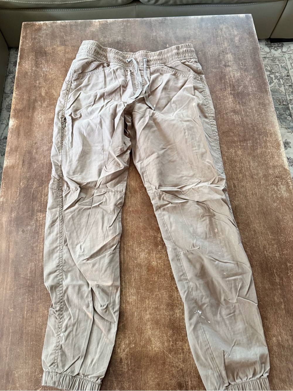 Eddie Bauer Women's Drawstring Jogger Pants in Light Brown